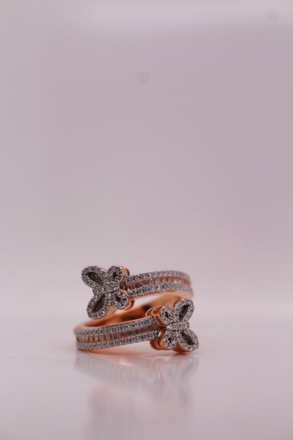 Rose Gold Butterfly Ring