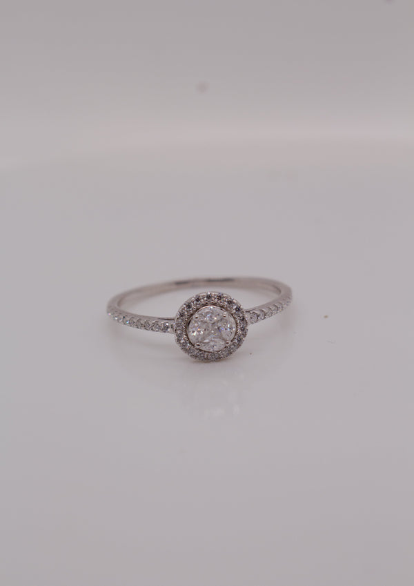 silver clover ring