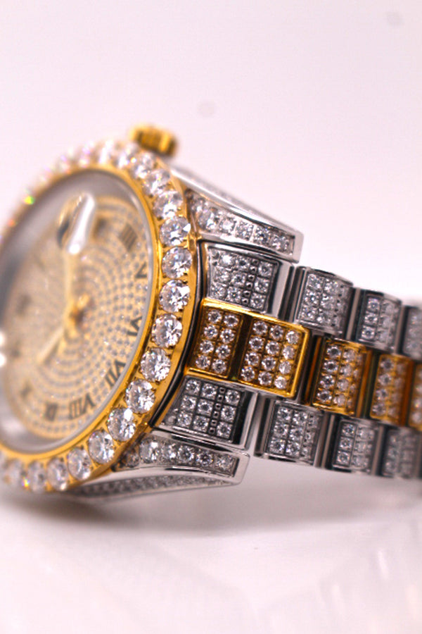 Imperial Ice Diamond Watch – Gold & Silver