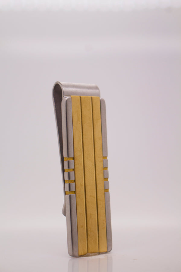 The Executive Money Clip - Gold Accent