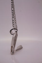 ICED OUT RAZOR PENDANT NECKLACE