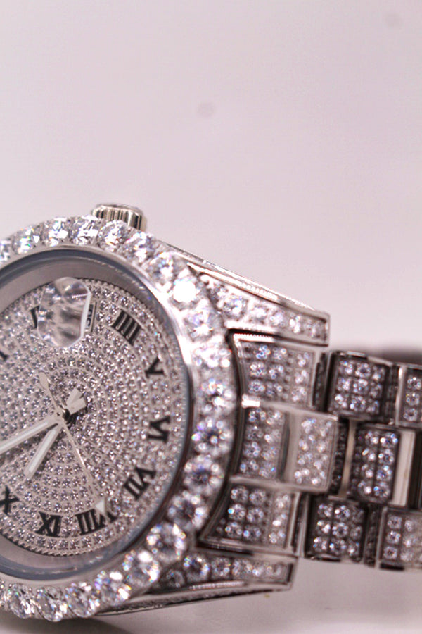 Regal Frost Diamond Watch – silver