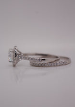 Classic Halo Engagement Ring Set