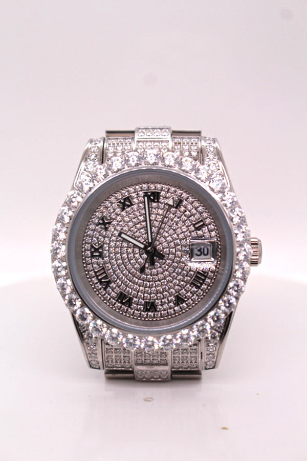Regal Frost Diamond Watch – silver