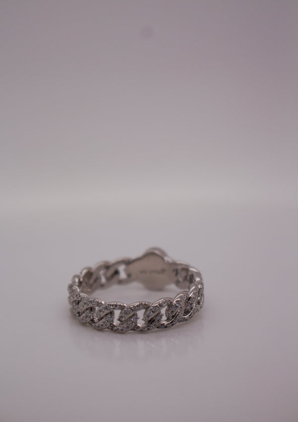 Luxury Chain Link Clover Ring