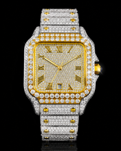 Cartier-Style Moissanite Iced-Out Luxury Watch