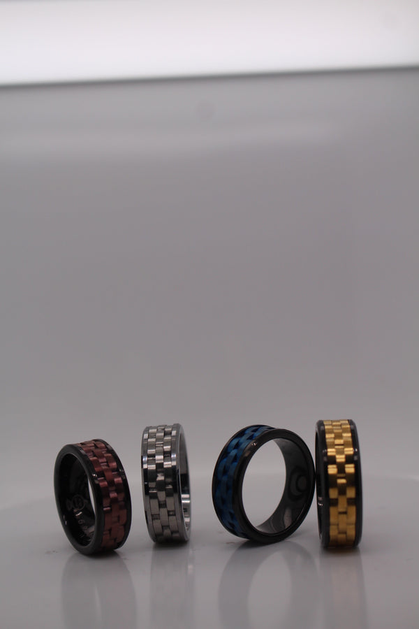 The Woven Texture Statement Ring Collection