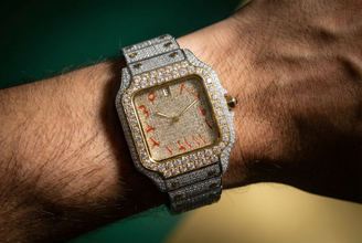Cartier-Style Moissanite Iced-Out Luxury Watch