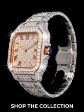 Cartier-Style Moissanite Iced-Out Luxury Watch