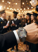 Cartier-Style Moissanite Iced-Out Luxury Watch
