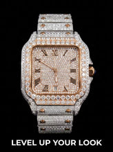 Cartier-Style Moissanite Iced-Out Luxury Watch