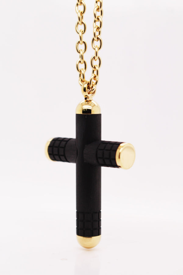 The Modern Black & Gold Cross