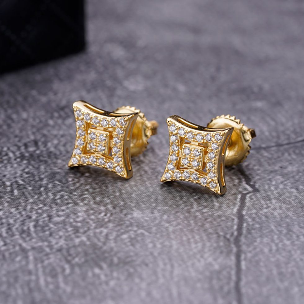 MOISSANITE ICED OUT EARRING | SMER7004