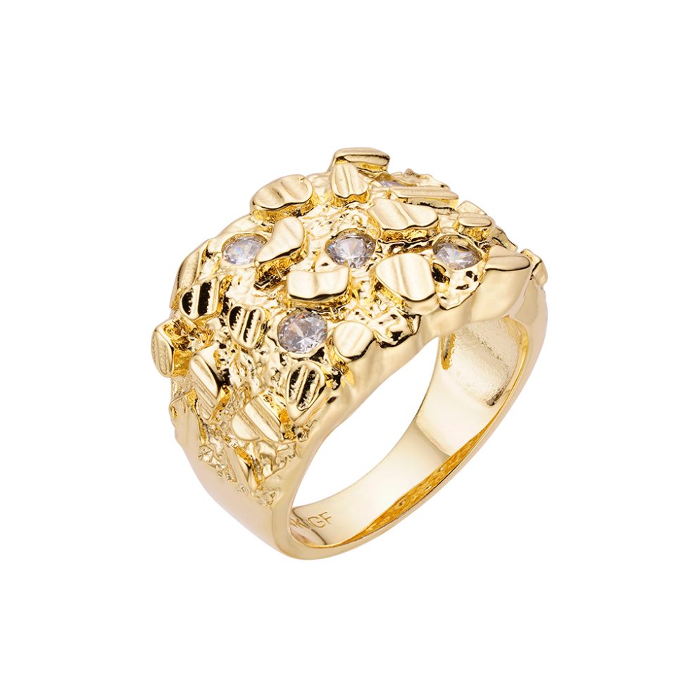 925 MOISSANITE RHODIUM ICED OUT RING | SMRR7001