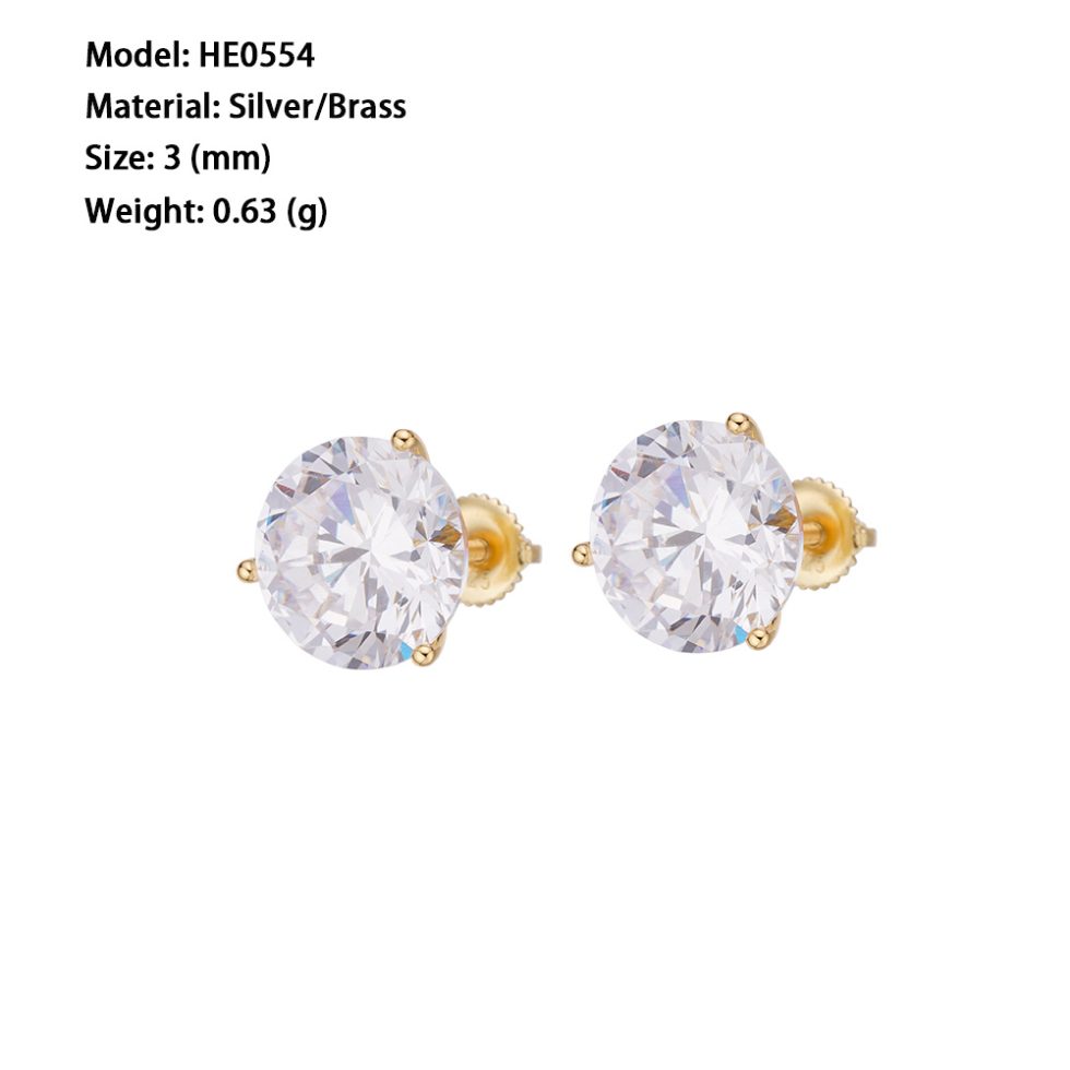 MOISSANITE ICED OUT EARRING | SME7036