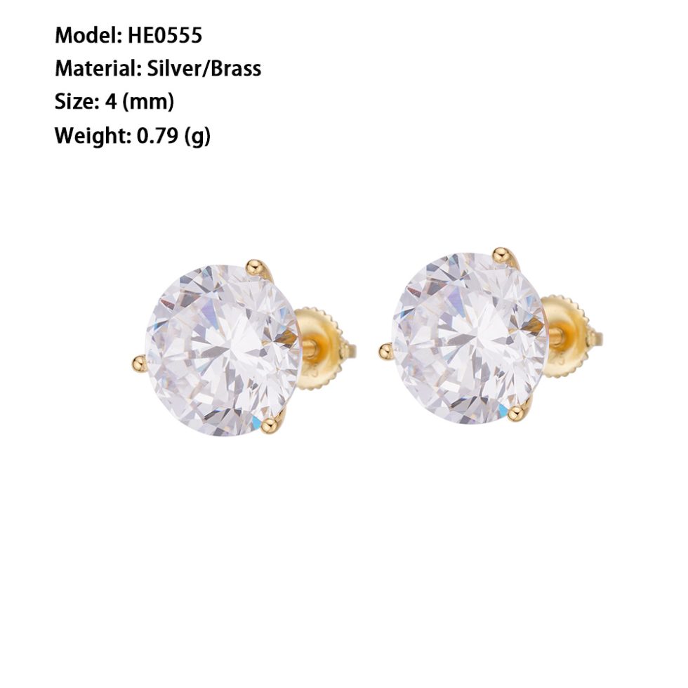 MOISSANITE ICED OUT EARRING | SME7036