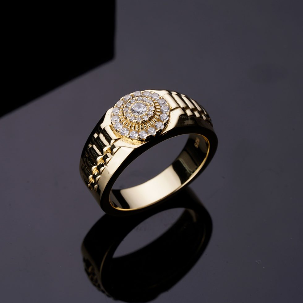 925 MOISSANITE RHODIUM ICED OUT RING | SMRR7007