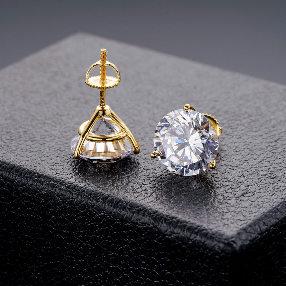 MOISSANITE ICED OUT EARRING | SME7036