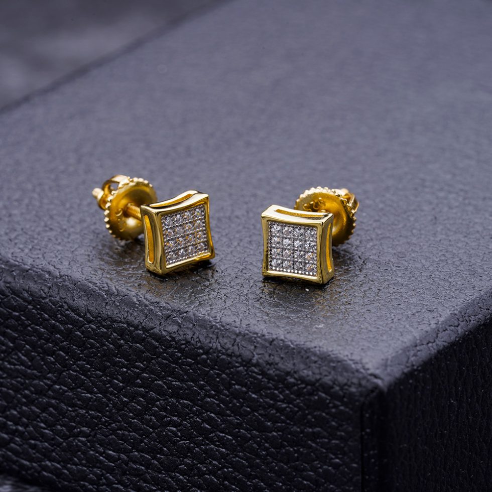 MOISSANITE ICED OUT EARRING | SME7005