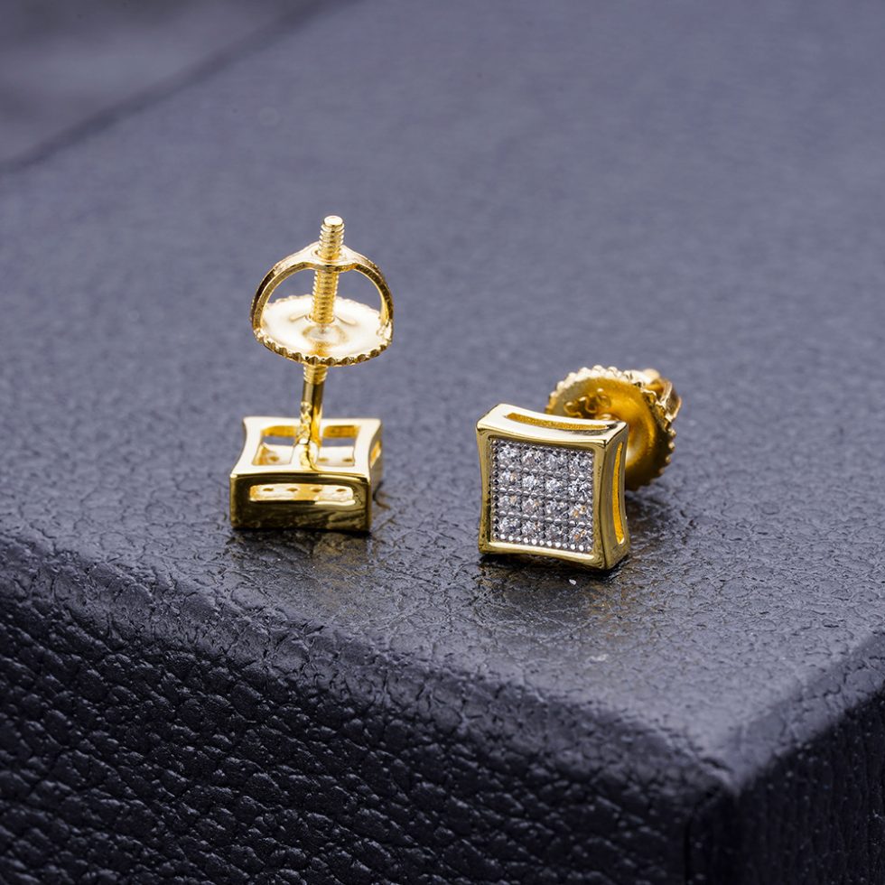 MOISSANITE ICED OUT EARRING | SME7005