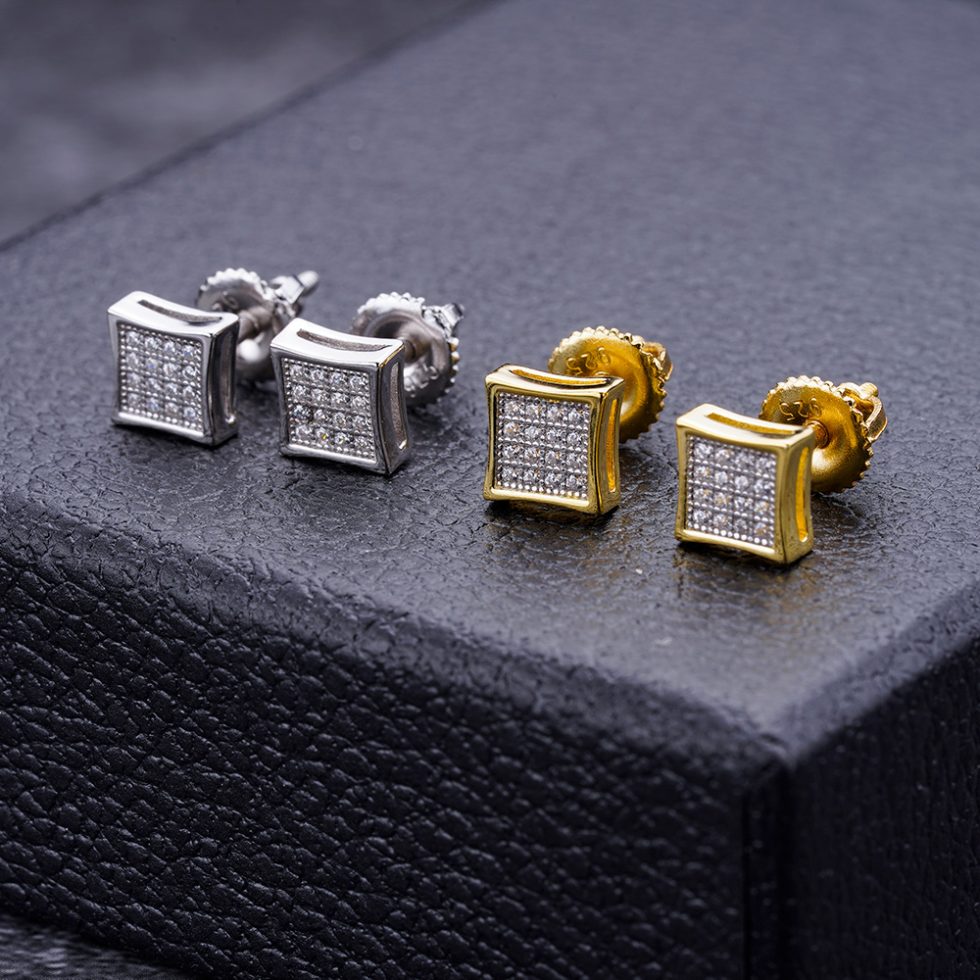MOISSANITE ICED OUT EARRING | SME7005