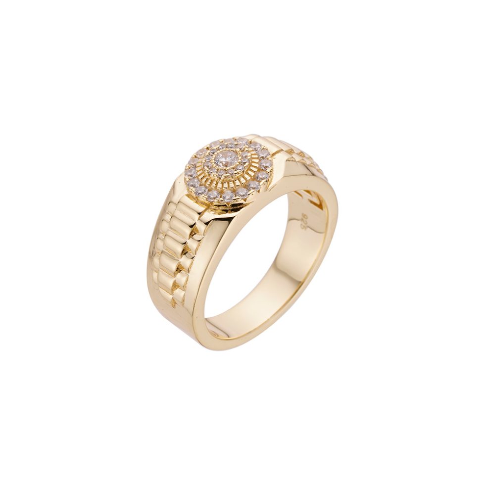 925 MOISSANITE RHODIUM ICED OUT RING | SMRR7007