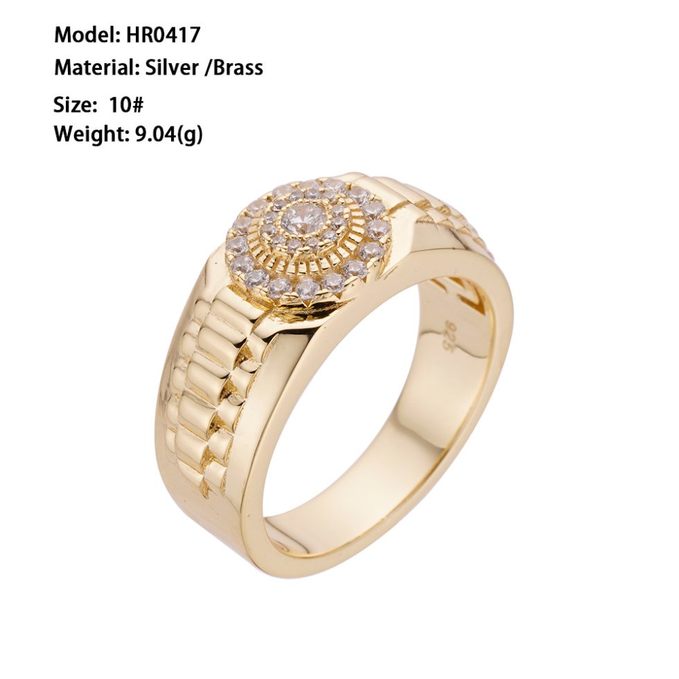 925 MOISSANITE RHODIUM ICED OUT RING | SMRR7007
